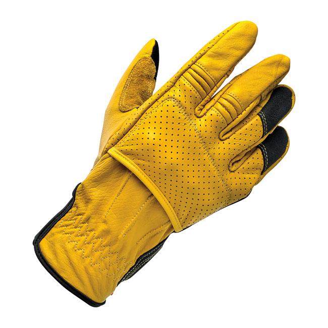 Biltwell Gloves Gold/Black / XS Biltwell Borrego Motorcycle Gloves Customhoj