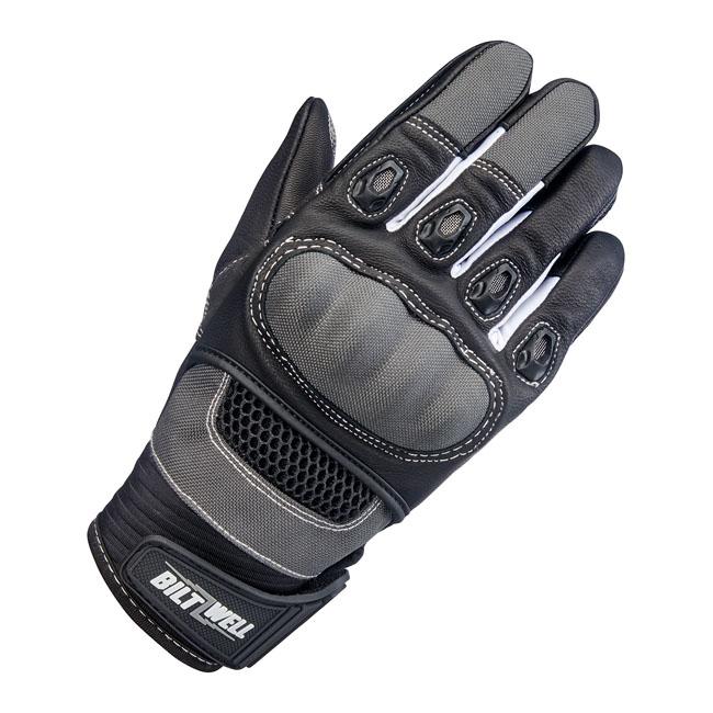 Biltwell Gloves Gray/Black / XS Biltwell Bridgeport Motorcycle Gloves Customhoj