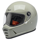 Biltwell Lane Splitter Full Face Motorcycle Helmet Chalk / XS (53-54cm)  - Customhoj