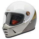 Biltwell Lane Splitter Full Face Motorcycle Helmet Intersection Gold/Silver/Bronze / XS (53-54cm)  - Customhoj
