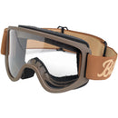 Biltwell Moto 2.0 Motorcycle Goggles Brown  - Customhoj