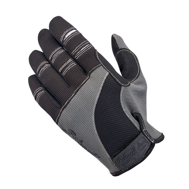 Biltwell Moto Motorcycle Gloves Grey/Black / XS