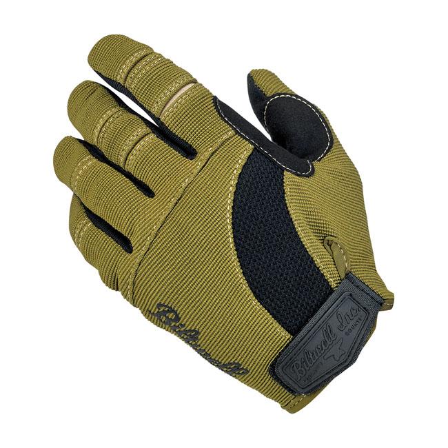 Biltwell Moto Motorcycle Gloves Olive/Black / XS