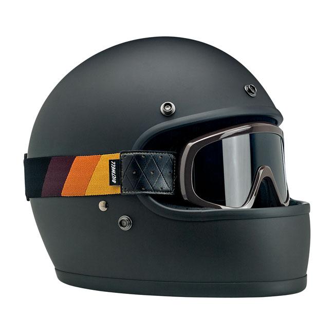 Biltwell Overland 2.0 Tri-Stripe Goggles Brown G/R/B