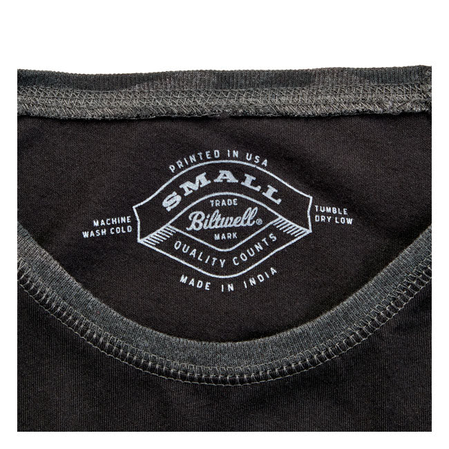 Biltwell Script Baseball Longsleeve Ladies  - Customhoj