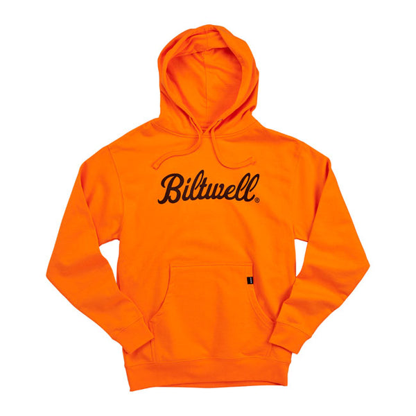 Biltwell Script Pullover Hoodie Hi-vis Orange S