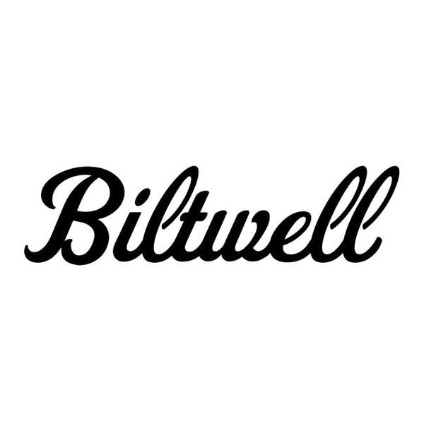 Biltwell Script Sticker Black 6" 6" / Black