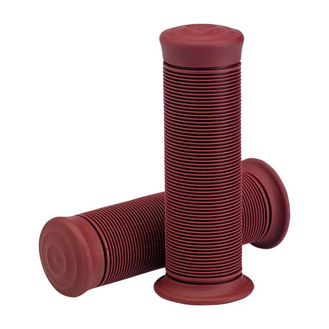 Biltwell TPV Kung Fu Motorcycle Grips Oxblood