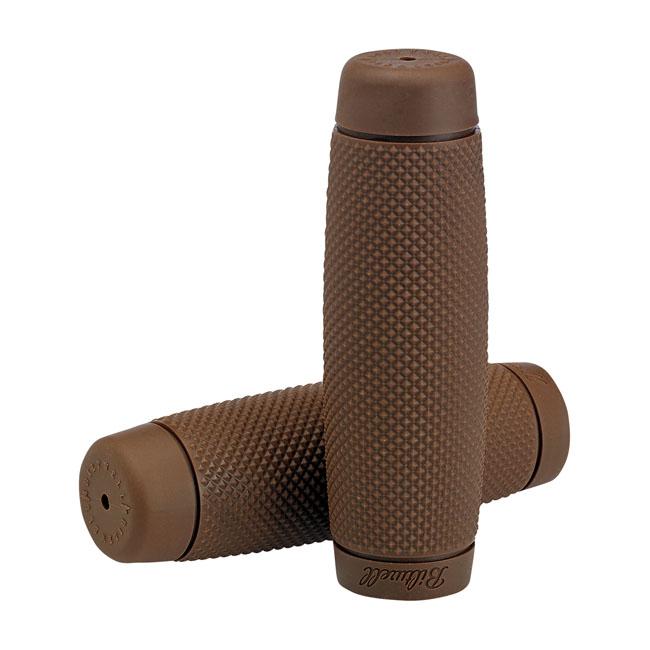 Biltwell TPV Recoil Motorcycle Grips Chocolate