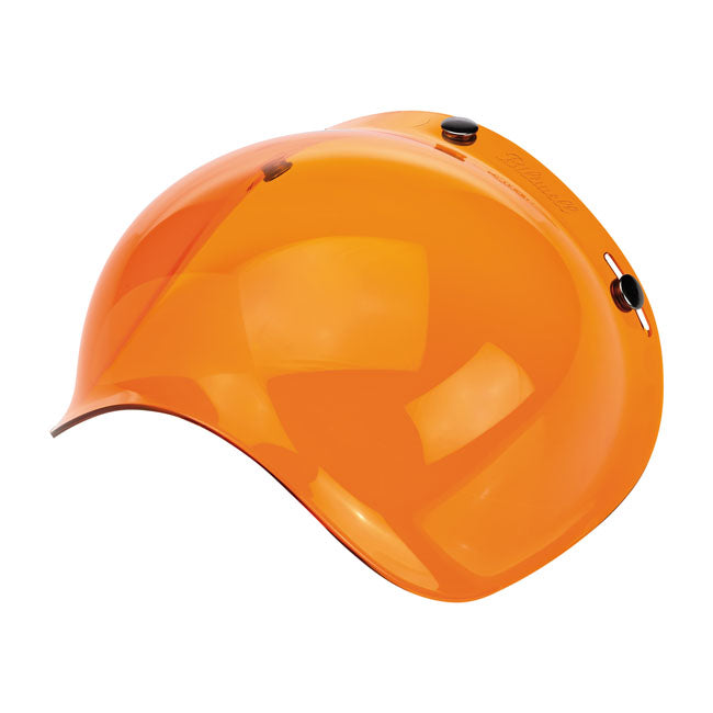 Biltwell Visor Amber Biltwell Anti-Fog Bubble Visor for Open Helmets Customhoj