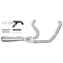Black Duck Fighter EC Euro Approved 2-into-1 Exhaust for Harley 18-24 Softail (excl. Breakout / Fat Boy) (Euro 5 approved) / Straight / Satin Stainless steel  - Customhoj