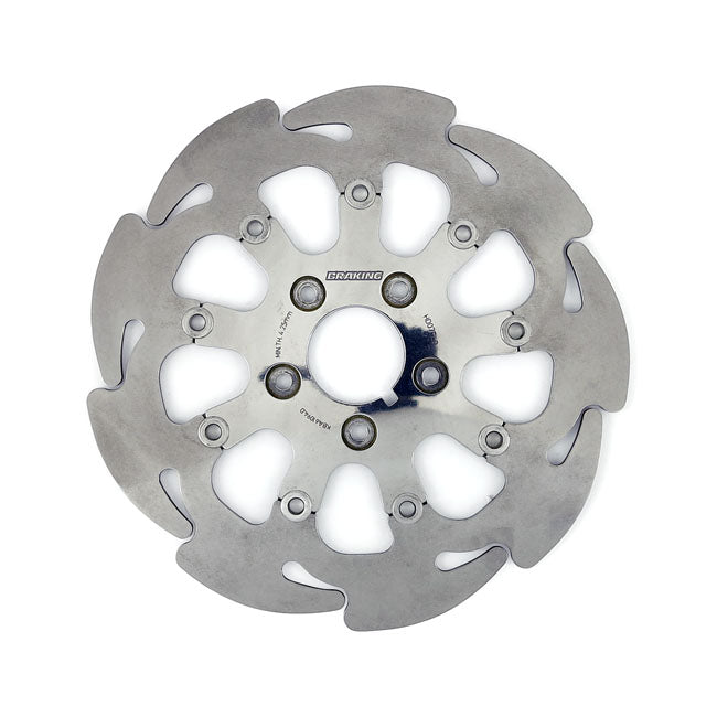 Braking 9-spoke Wave Floating Front Brake Disc for Harley 00-14 Softail (excl. Springers) (11.5") / Front Right