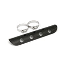 Bullet Hole Universal Motorcycle Exhaust Heat Shield Black / 1 3/4" (4.4cm) / 10" (25.4cm)  - Customhoj