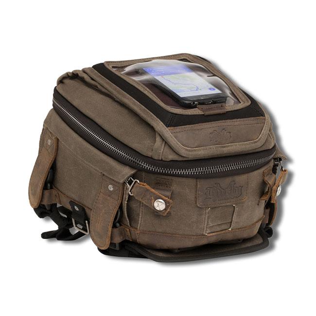 Burly Tank bag Dark Oak Burly Voyager Tank/Tail Bag Customhoj