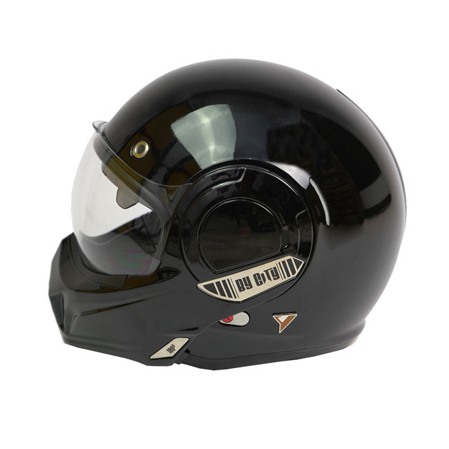 By City 180 Tech Modular / Flip-up Motorcycle Helmet Black / XS (53-54cm)