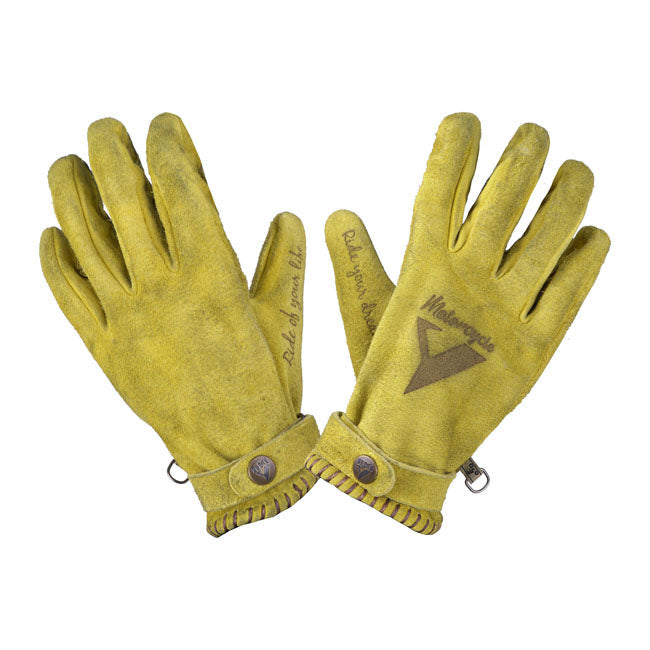 By City Gloves Mustard / XS By City Iconic Motorcycle Gloves Customhoj