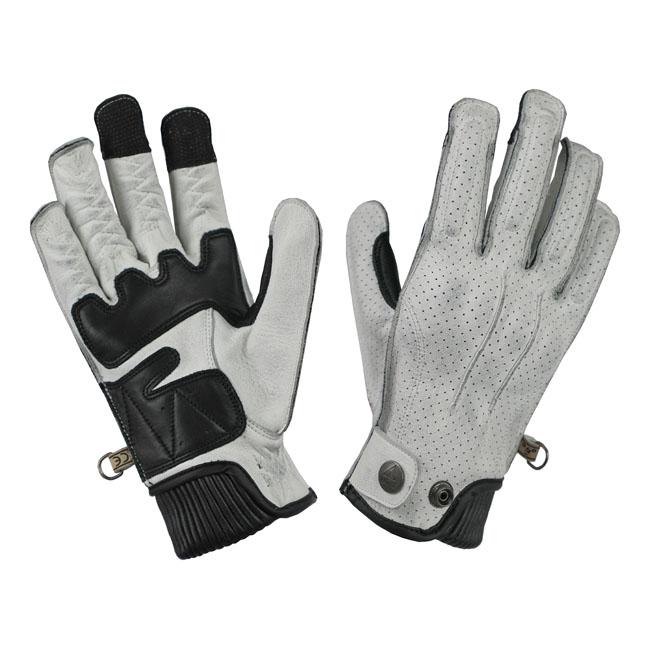 By City Oxford Motorcycle Gloves White / XS