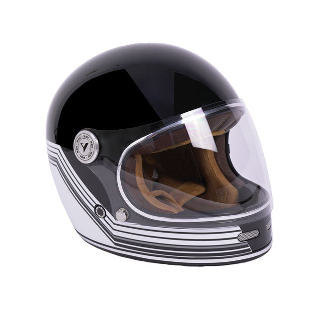 By City Roadster II Integral Motorcycle Helmet Black/White / XS (53-54cm)