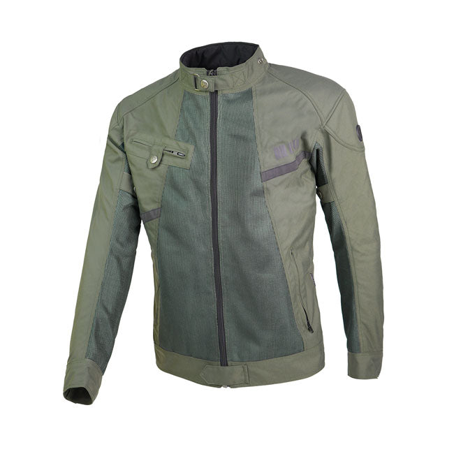 By City Summer Route Motorcycle Jacket Green / S