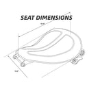 C.C Rider Spring Solo Seat for Harley 04-22 XL Sportster (excl. 07-09 XL Sportster) / Plain  - Customhoj