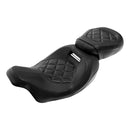 C.C Rider Two-Piece Seat for Harley 08-25 Touring (exkl. 23-25 CVO; 24-25 Road Glide / Street Glide) / Diamond  - Customhoj