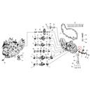 Cam Drive / Cover Parts Diagram Exploded View for Harley 45" Flathead 37) 38-73 45" SV. Fitting, vent pipe. Replaces OEM: 63533-15