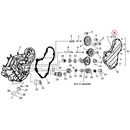 Cam Drive / Cover Parts Diagram Exploded View for Harley Knuckle / Pan / Shovel 36) 36-69 Big Twin. Colony cam cover oil passage bolt. Replaces OEM: 25218-63