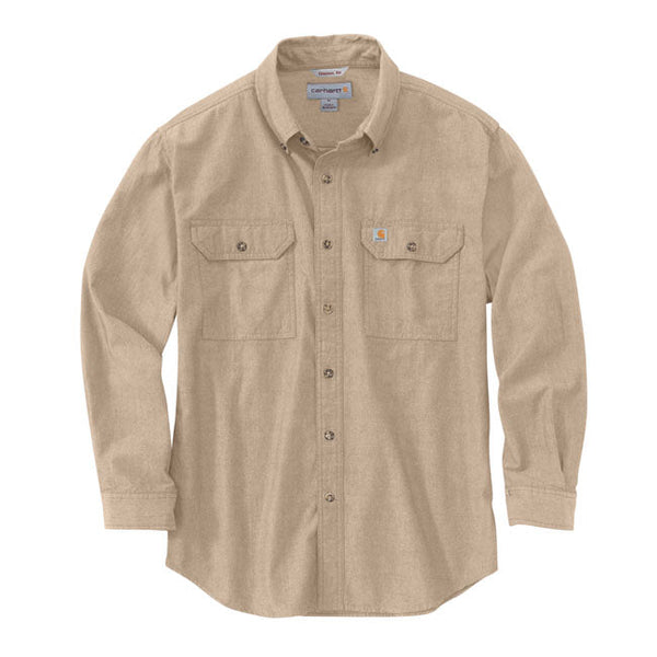 Carhartt Chambray Shirt Dark Tan Chambray S