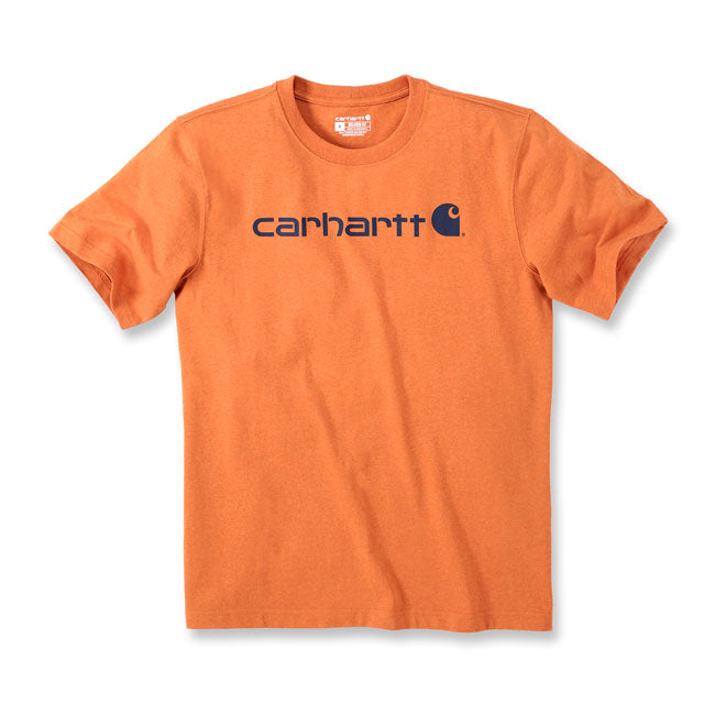 Carhartt Core Logo T-Shirt Marmalade Heather / S