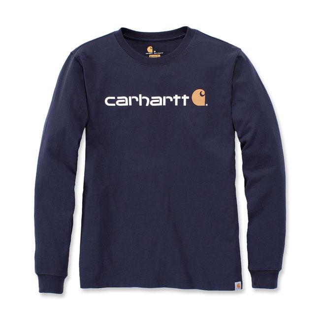 Carhartt Longsleeve Navy / S Carhartt Core Logo Longsleeve Customhoj