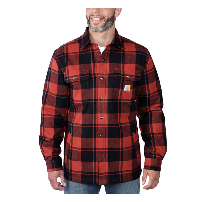 Carhartt Sherpa Lined Flannel Plaid Shirt