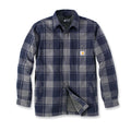 Carhartt Sherpa Lined Flannel Plaid Shirt Navy / S