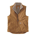 Carhartt Sherpa Lined Mock-Neck Vest Brown / S