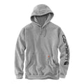 Carhartt Sleeve Logo Hoodie Grey/Black / S