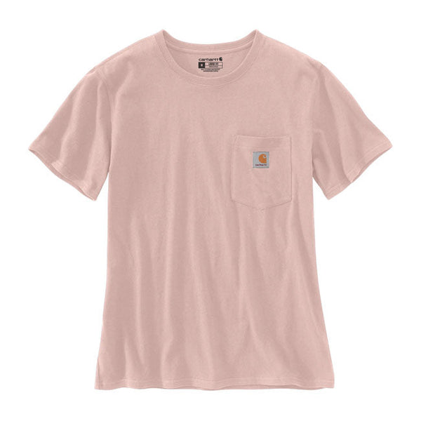 Carhartt Women Pocket T-Shirt Ash Rose / XS