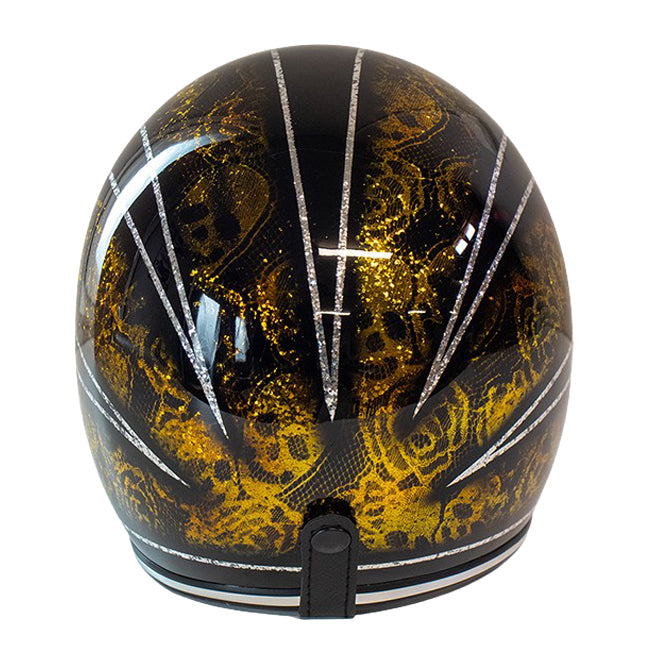 Cavalero Slimline Custom Flake Low Profile Open Jet Helmet