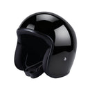 Cavalero Slimline II Low Profile Open Jet Helmet Gloss Black1 (no visor buttons) / S (53-54cm)  - Customhoj