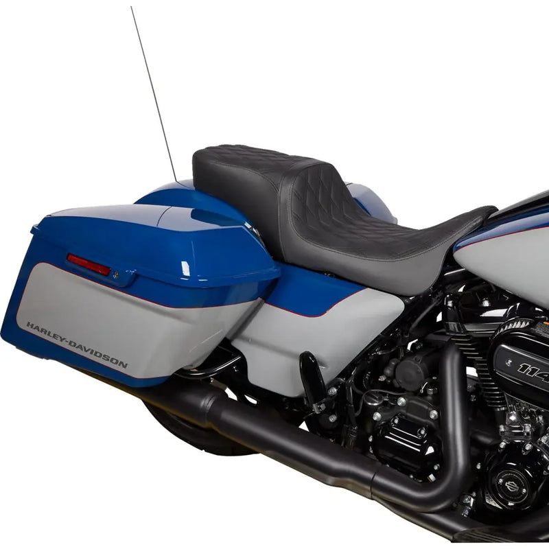Drag Specialties Performance Predator 2-Up Sadel till Harley