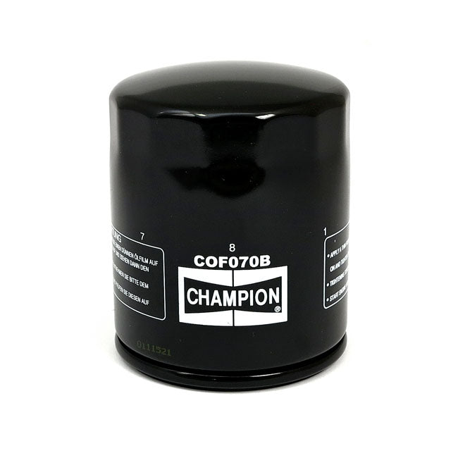 Champion Oil Filter Harley 84-99 Evolution Big Twin / Black Champion Oil Filter for Harley Customhoj
