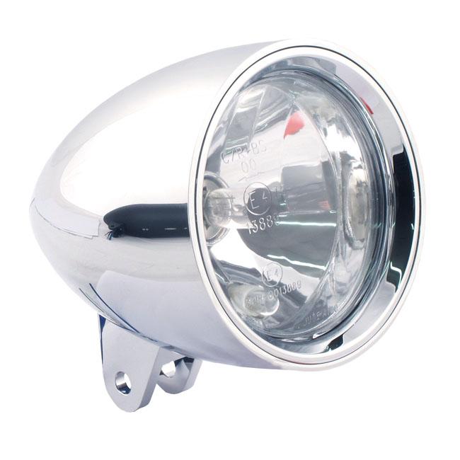 Classic III 4.5" HS1 Motorcycle Headlight Chrome