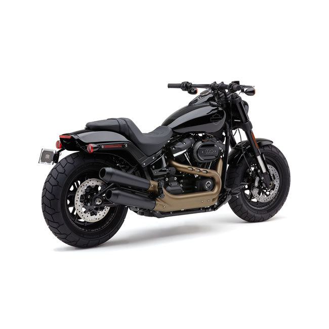 Cobra El Diablo 4" Slip-On Mufflers for Harley 18-24 Softail FXFB/S Fat Bob (read note) / Black