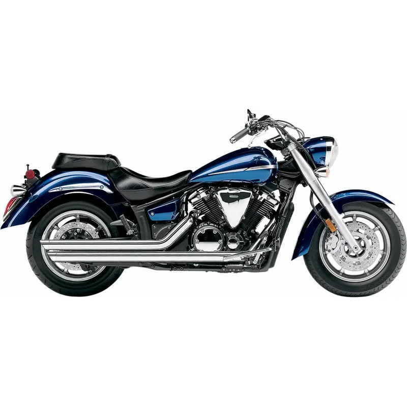 Cobra Speedster Slashdown Exhaust Chrome for Yamaha 07-14 XVS1300 Midnight Star  - Customhoj