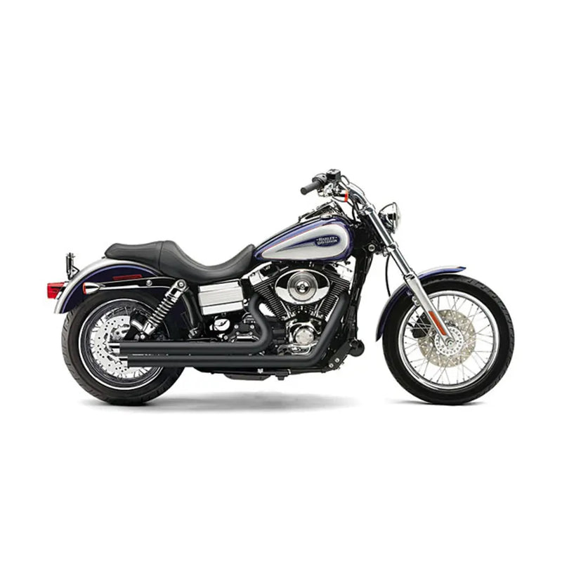 Cobra Speedster Slashdown Exhaust for Harley 12-17 Dyna / Black  - Customhoj