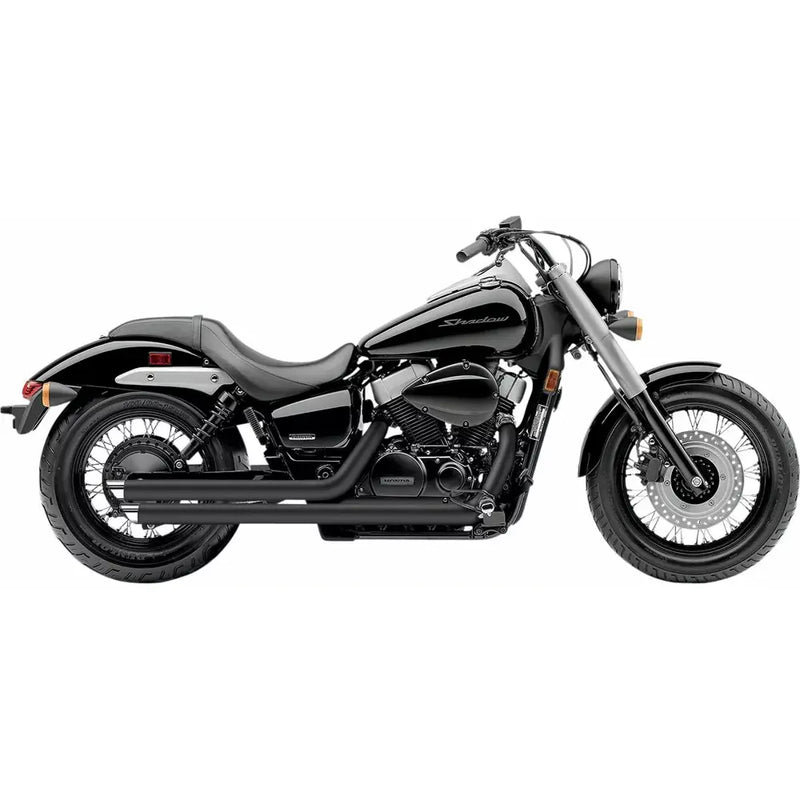 Cobra Streetrod Slash Cut Exhaust for Honda 08-16 VT750 Aero / Black  - Customhoj