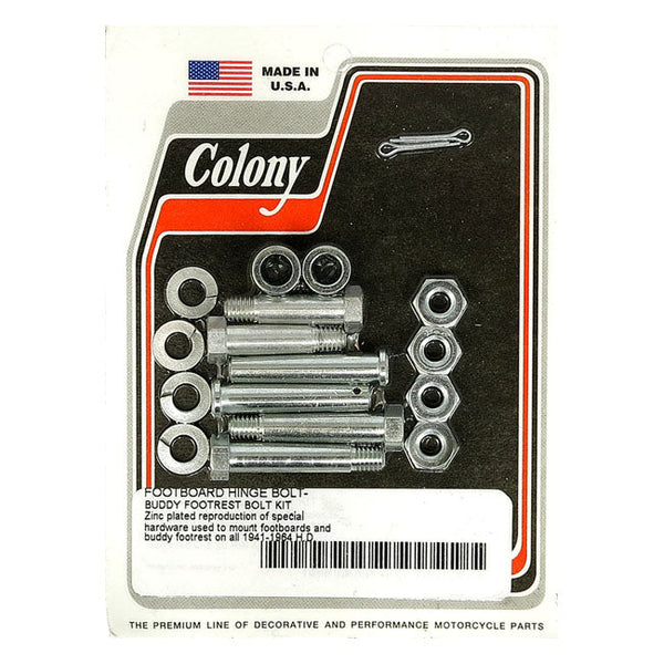 Colony Footpegs Brackets 41-64 H-D / Zink Colony Floorboard & Pass Peg Mount Kit for Harley Customhoj