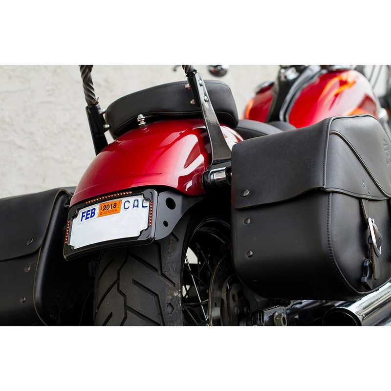 Cycle Visions Curved License Plate Bracket for Harley