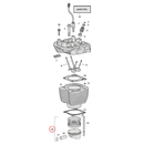 Cylinder Parts Diagram Exploded View for Harley Milwaukee Eight 18) 17-23 M8. See available piston kits separately.