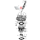 Cylinder Parts Diagram Exploded View for Harley Shovelhead