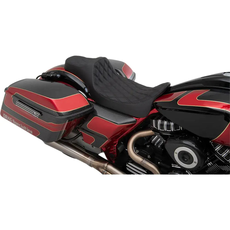 Drag Specialties Predator III Extended Reach Sadel till Harley 