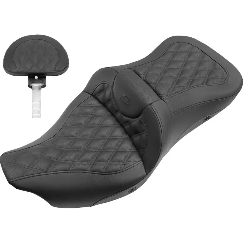 Saddlemen Roadsofa Lattice Stitch Sadel till Harley
